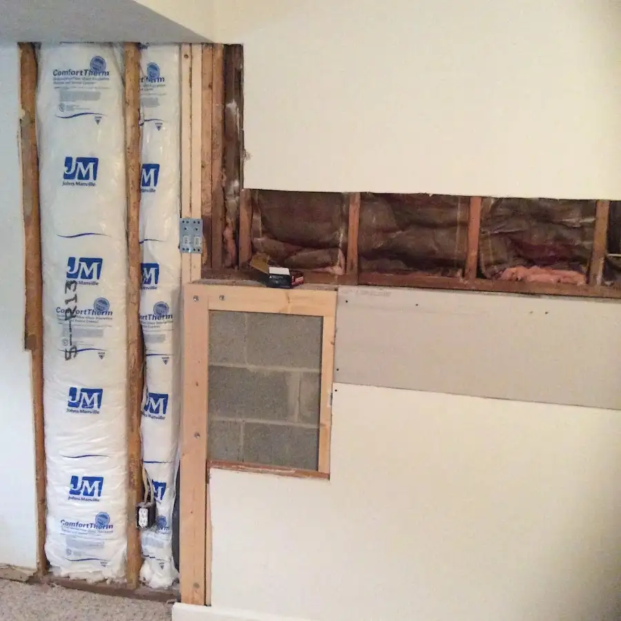 Wall insulation replacement during Odor Removal & Deodorization in Lindstrom